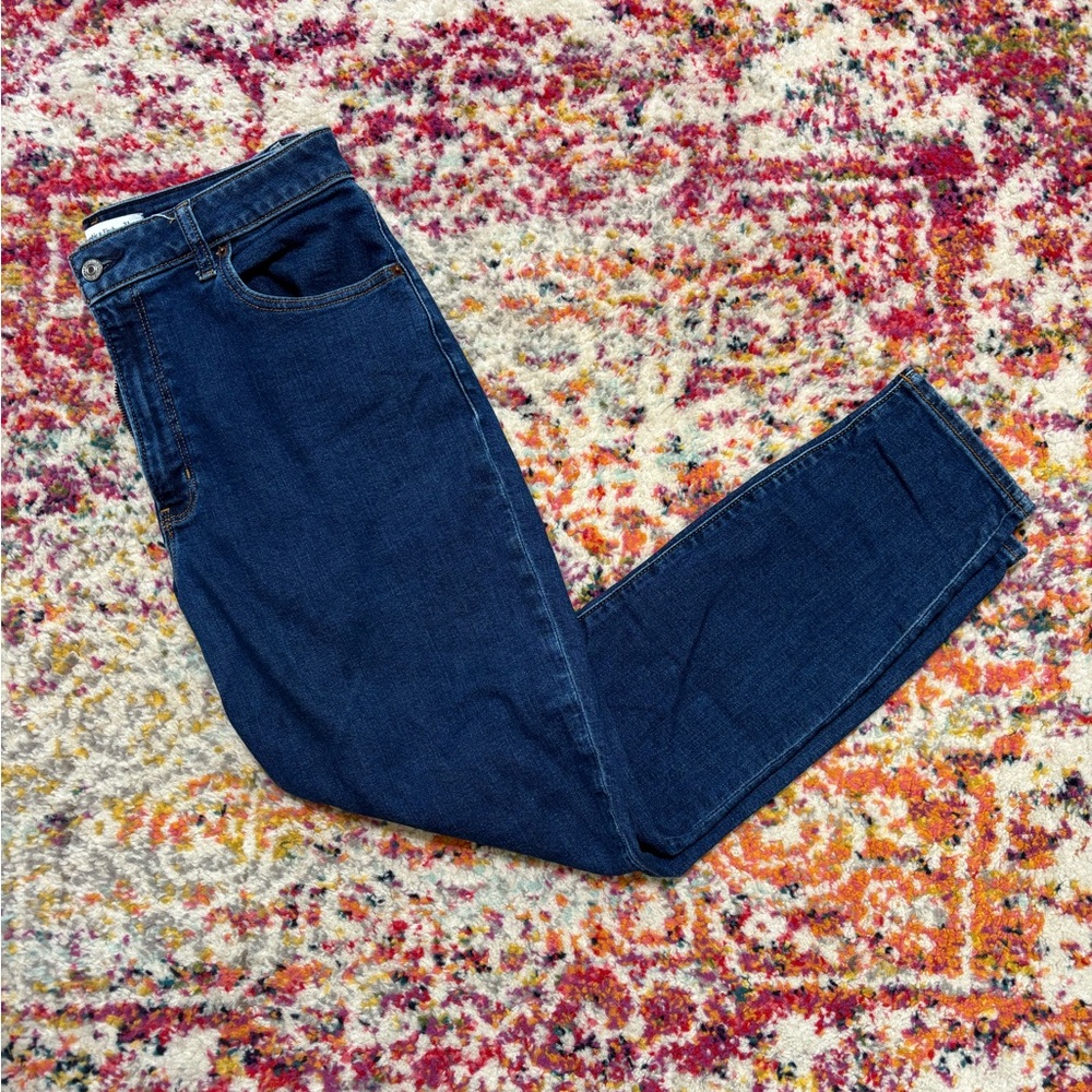 Abercrombie & Fitch Curve Love Super Skinny Ankle High Rise Jeans